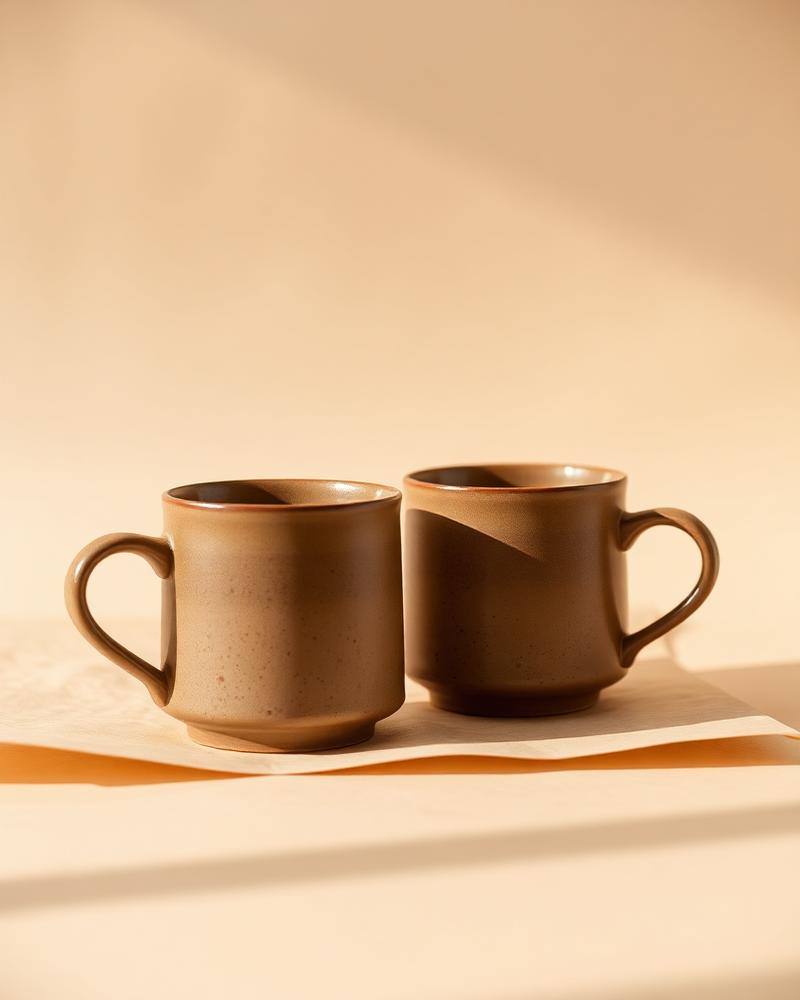 Stoneware Mug Pair